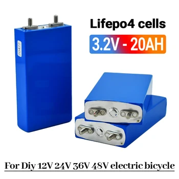 איכות גבוהה 3.2 V 20Ah סוללת LiFePO4 תא ליתיום ברזל פוספט עמוק מחזורים עבור Diy 12V 24V 36V 48V אנרגיה סולארית עליות כוח