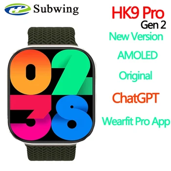 AMOLED HK9 Pro-Gen 2 ChatGPT שעון חכם מנעול רצועה טעינה אלחוטית Bluetooth לקרוא אנשים סדרה 8 NFC נשים Smartwatch 2023