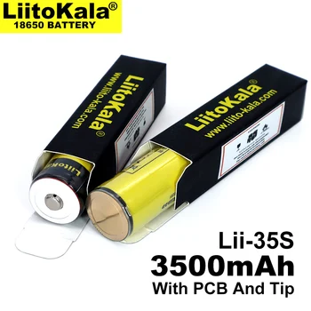 10PCS LiitoKala אני-35 סוללה 18650 3.7 V Lithium ion 3500mAh סוללה ליתיום מתאימה פנס PCB הגנה