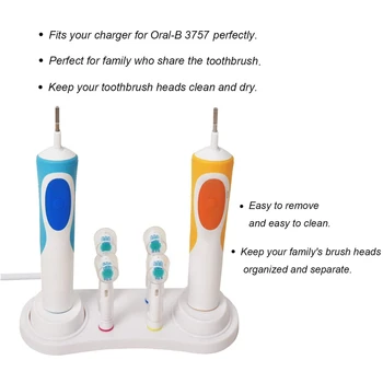 מברשת שיניים חשמלית עמדת בסיס התמיכה ראש המברשת בעל בראון Oral-B מברשת שיניים חשמלית שירותים כלים