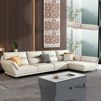 הזרוע מינימליסטי טרקלין ספה בודדים לבן רצפה מודולרית עור המשרד ספה פינתית הספה Bolsos פארא חברות רהיטים HDH