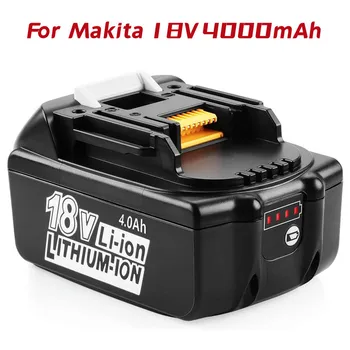 18V 4.0 Ah Li-ion Batterie de Remplacement לשפוך 18V BL1860 BL1850 BL1840 BL1830 BL1820 BL1815 LXT400 avec indicateur LED