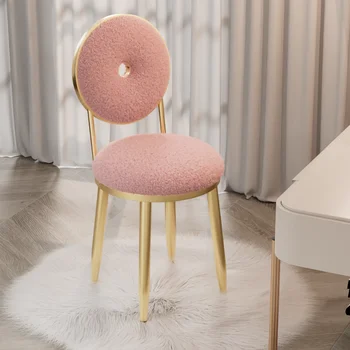 נורדי הכיסא בסלון Sillas משענת כסאות שולחן, כיסאות איפור צואה רכה האוכל כיסא מודרני מינימליסטי רהיטים יהירות