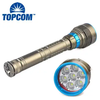 LED חזקה צלילה פנס סופר מבריק T6/L2 מקצועי מתחת למים לפיד IP68, עמיד למים דירוג המנורה באמצעות סוללה 18650