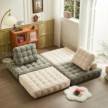 תכליתי הסלון ספה אחת הספה שניל משטח בד מודרני נייד עצלן הספה Muebles Hogar ריהוט הבית WXHYH