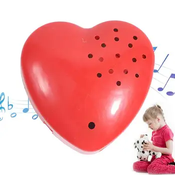 בצורת לב מקליט קול תיבת הקול לדיבור מיני מקליט לתכנות נשמע Button30 שניות הקלטה על צעצוע קטיפה