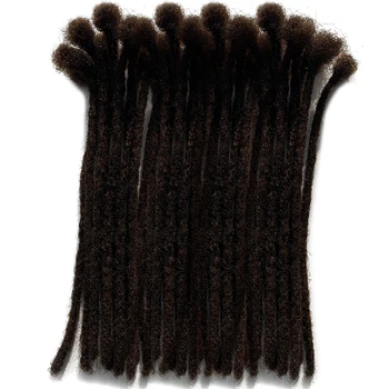 ראסטות תוספות שיער אדם עבור גברים/נשים, זה יכול להיות צבוע ועקומים Locs בינוני בגודל 0.6 ס 