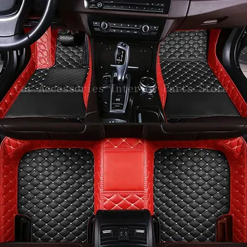 המכונית מחצלות עבור הונדה אקורד IX 2017 2016 2015 2014 2013 אוטומטי. הפנים עור, שטיחים מותאם אישית סגנון חלקי קישוט שטיחים