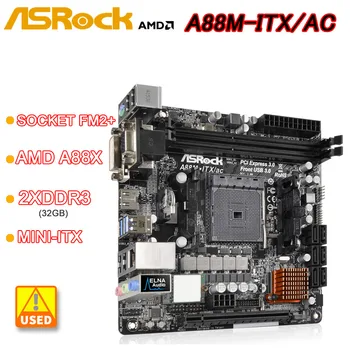 AMD A88X לוח אם ASRock A88M-ITX/ac לוח האם Socket FM2+ 2xDDR3 32GB SATA3 HDMI 6.0 USB 3.1 Mini-ITX