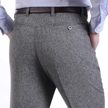MRMT 2023 מותג גברים של מכנסיים גברים בגיל העמידה מכנסיים מזדמנים חופשי דק מכנסיים זכר ישר גבוהה המותניים האיש במכנסיים כהים