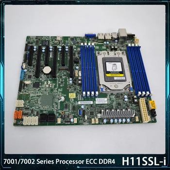 H11SSL-אני לוח האם על Supermicro EPYC 7001/7002 מעבד סדרת ECC DDR4 16xSATA3 ATX כפול Gigabit Ethernet LAN יציאות